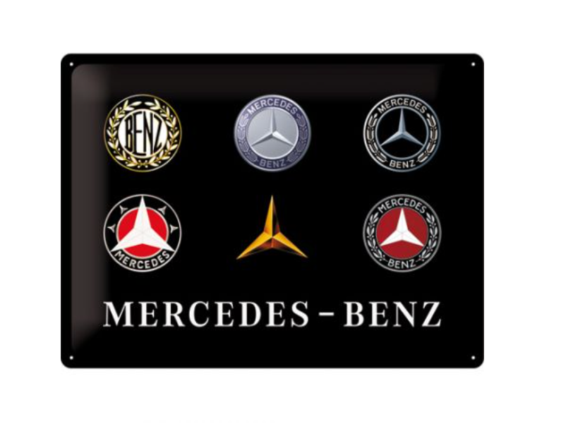 Targa Mercedes-Benz - Logo Evolution 30x40