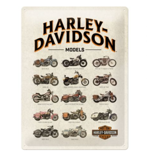 Targa Harley Davidson - Model Chart 30x40