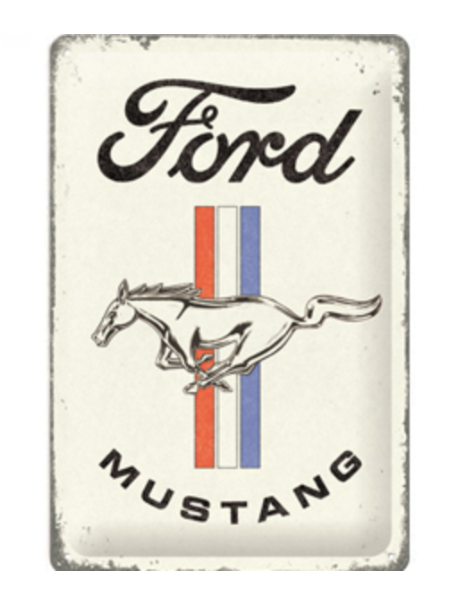 Targa Ford Mustang - Horse & Stripes Logo 20x30