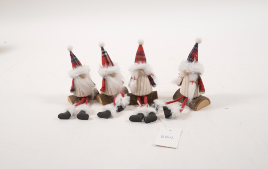 Babbo Natale Tartan sul tronchetto