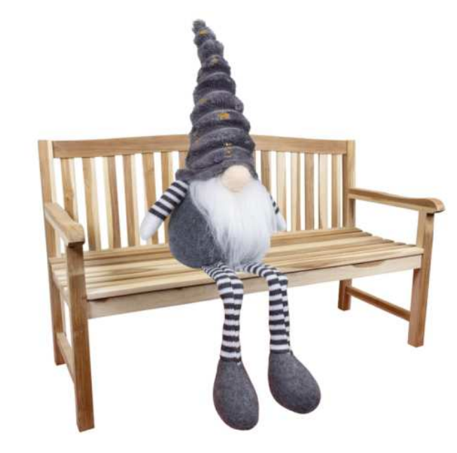 Sgabello con gnomo 15 cm