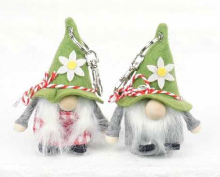 Coppia gnomi Sophia & Oliver 10 cm - portachiavi