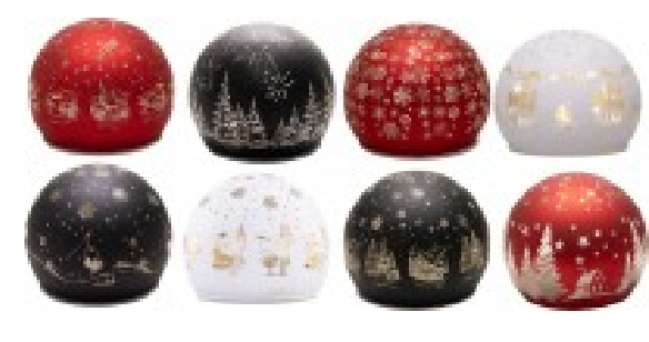 Cupola in vetro con LED