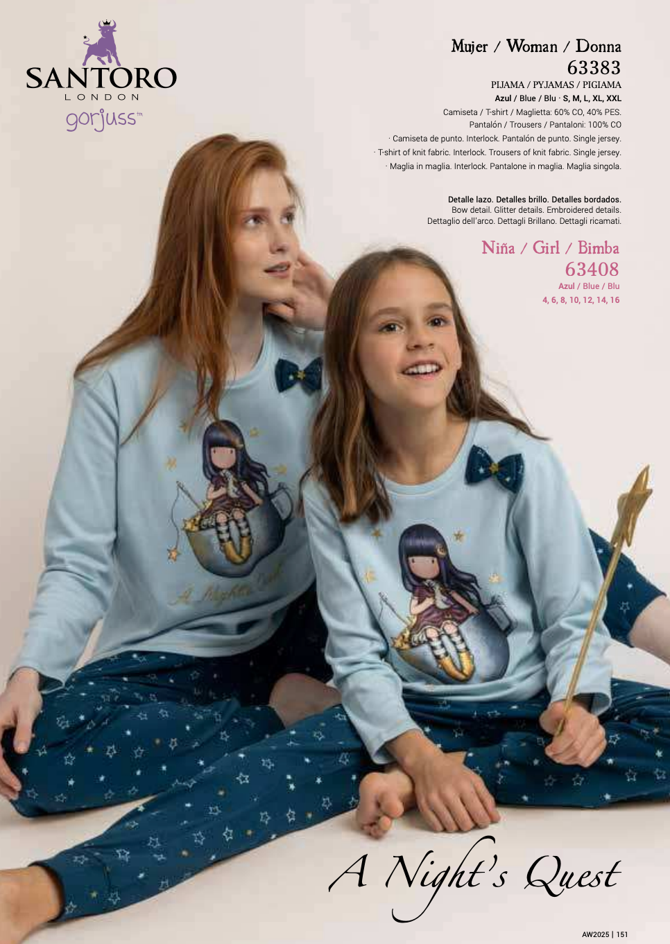 Pigiama Gorjuss Santoro - a night's quest